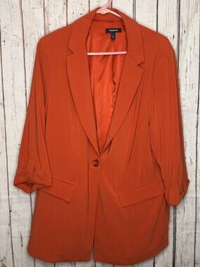 Torrid Orange Blazer Size 1XL